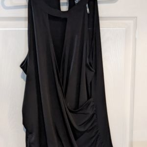 dressy black top NWT